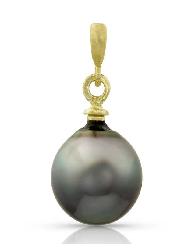 18k Yellow Gold Luscious Tahitian Pearl Pendant